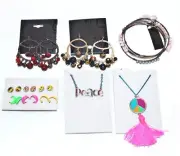 COLLECT- Peace Smiley Earrings Bracelet Pennants Fashion Jewelry RETRO LOOK $72