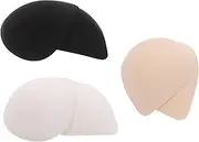 [BESPORTBLE] Sports Bra Pad Inserts Set of 3 Teardrop Latex Cotton Pads Padded Bra Inserts for Yoga Exercise Comfortable Support