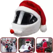 Cartoon Santa Hat Motorcycle Helmet Cover Motorcycle Helmet Accessories