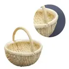 Bamboo Gift Basket Woven Vegetable Basket Handwoven Basket Small Baskets Handles