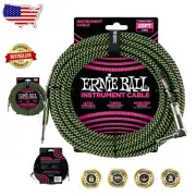 Durable 25ft Braided Instrument Cable - Tangle-Free, Male-to-Male, Modern Design