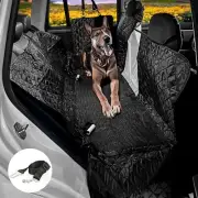 Dog Car Seat Cover for Back Seat 57x78 inches, Waterproof Safety Strap and Hook