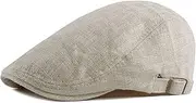 [RUICHENG] Men's Summer Linen Cap Flat Cap Flat Cap Flat Cap