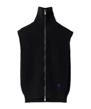 zip-up cashmere cape One size Brisk