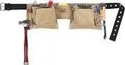 Custom Leathercraft 527X Suede Construction Work Apron, Heavy Duty, 12 Pocket