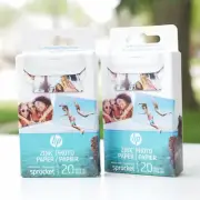 HP Sprocket Zink Photo Paper 2x3" for HP Sprocket Photo Printer 2x Pack of 20