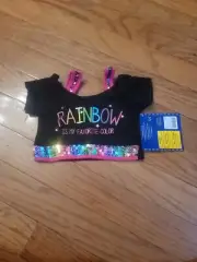 Build A Bear Pull Over Shirt - Rainbow Is My Favorite Color
