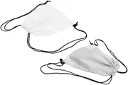 NULYLU 2Pcs Drawstring Gym Bag Fitness Backpack for Travel Sports Yoga Durable Shoulder Bag with Large Capacity for Men and Women Grey