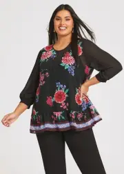 ts Taking Shape Top Size 16 Romance in the Red style NWT
