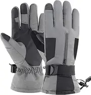 [NC] Ski Gloves Men's Cold Protection in Winter Outdoor Cycling Fleece-Lined Waterproof Warm Gloves Thickened Riding Touch Screen Motorcycle