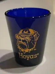 Georgetown University Blue Tint 2 oz Shot Glass