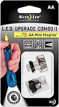 Nite Ize LED Combo Kit Upgrades AA Mini Maglite from Incandescent to LED Technology with on/off Switch