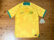 AUSTRALIA SOCCEROOS 2022 PLUS FREE NAMESET NIKE HOME SHIRT JERSEY MEDIUM