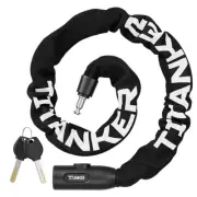 Titanker Heavy Duty Bicycle Lock Chain with Keys - 3 Feet Anti-Theft Lock for...
