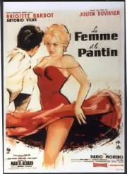 Modern FILM POSTER Postcard: LA FEMME ET LE PANTIN (Brigitte Bardot). Free Post