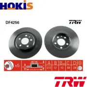 2x BRAKE DISC DF4256 FOR CITROËN C8/Van PEUGEOT 807 FIAT ULYSSE LANCIA