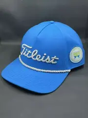 Titleist Light Blue Adjustable Hat W/ White Rope Brim