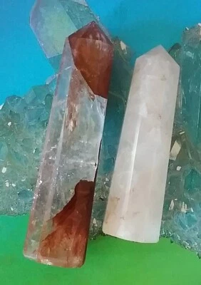 LITHIUM Crystal Quartz TOWER, Rare PHANTOM LEMURIAN LITHIUM CRYSTAL WAND TOWER