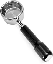 [KAZNTCC] 58mm Bottomless Portafilter, Professional Stainless Steel Portafilter 2 Ears for 58 Gaggia Machines Stainless Steel Basket Included Espresso Machine Accessories