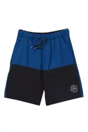 Tony Hawk Boy's M 10-12 Blue Black Hybrid Swim Trunks Short Board Shorts NWT