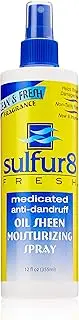 Sulfur8 Fresh Oil Sheen Moisturizing Spray, 12 Ounce