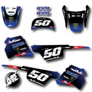 Full Custom Graphic Kit FURY STYLE Yamaha pw pee wee 50 decals stickers