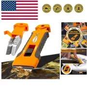 Versatile Glass and Stove Scraper with 15 Sharp Blades - Safe for All Surfaces