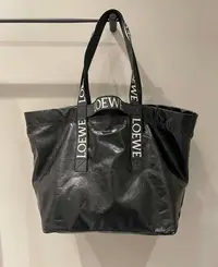在飛比找Yahoo!奇摩拍賣優惠-二手LOEWE Fold Shopper 最新秀款購物袋/媽