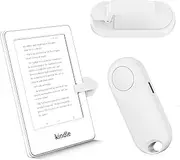 RF Page Turner for Kindle Remote Control Page Turner Clicker for Kindle Paperwhite for iPhone, iPad, iOS Android Tablets Reading Novels Comics, Camera Remote (White)