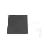 4” Sq. Ornamental Low Voltage LED Lighted Post Cap -Textured Black