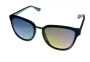 Lucky Brand Womens Black Plastic Cateye Sunglass, Trestles