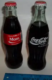2 Coca Cola 8 Oz Collectible Unopened Bottles.................................a