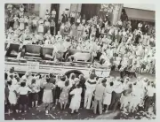 Peachtree St Atlanta GA Parade Photo Reprint 1945 Goat Monkey Gay Ninety Boat 2