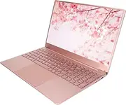 Pink Laptop, 15.6 Inch 2.4G 5G WiFi Home Laptop for N5095 CPU with Backlit KB for Travelling (12+1TB AU Plug)