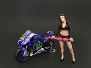 Umbrella Girl I Figure For 1:18 Scale Models by American Diorama