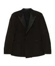 Double-breasted blazer IT48 cedar brown