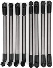 NutriEss 8pcs Metal Link Rod Pull Rod 275MM Wheelbase RC Accessories Fit for 1/10 RC Crawler
