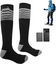 Battery Operated Socks - Battery Powered Socks Foot Warmer,Heated Ski Socks, Thermal Rechargeable Socks, Washable Winter Socks for Men Women