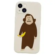 Funny Phone Case for Cute Banana Case Cover Liquid Silicone iPhone 13 Monkey