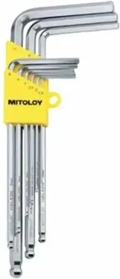 Mitroy L Hollow Wrench Ball Point Neo Holder 9-Piece Set HBL900N