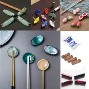 Ceramic Animal Fruit Chopsticks Holder Spoon Rest Rack Dining Tableware Decor