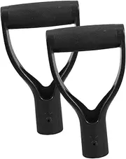 2pcs Standing Auxiliary Handle Assistive Elderly Aid Ergonomic Senior Universal Handicap Living Daily Replacement Handle Part Mobility Tool Handle Attachment Black Pp