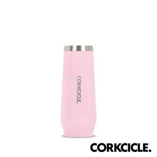 美國CORKCICLE Classic系列三層真空香檳杯200ml-玫瑰石英粉 COR-26512312SU