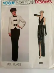 Vintage Vogue Bill Blass pattern 2286 Size 10 UNCUT
