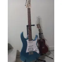 在飛比找蝦皮購物優惠-Ibanez 藍色電吉他 GRX40 二手近全新 附吉他架、