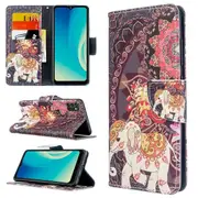 For Optus X Pro Case Wallet Card Leather Flip Magnetic Stand Phone Cover (Elephant)