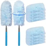12 Pcs Microfiber Feather Duster Kit, Extendable Duster with 2 Pcs 30 inches ...