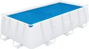 Rectangle Solar Pool Cover for Above Ground Pools, 4.04m x 4.12m