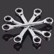 Ratchet Hand Wrench Chrome Vanadium Combination Metal Socket Spanner Set 8-19mm