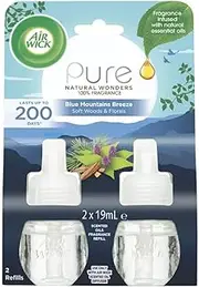 Air Wick Pure Electrical Blue Mountains Breeze Plug-In Diffuser Refill 19 ml (Pack of 2)